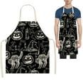 thumbnail image 1 of Apron,Halloween Apron For Men And Women Water And Oil Cooking Kitchen Apron Adjustable Bib Apron, 1 of 9