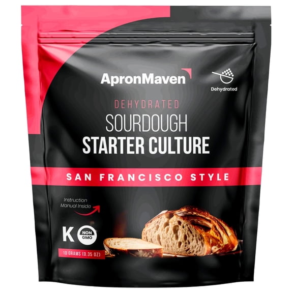 APRON MAVEN San Francisco Style Heirloom Lively Dry Sourdough Starter Culture - 10 Grams