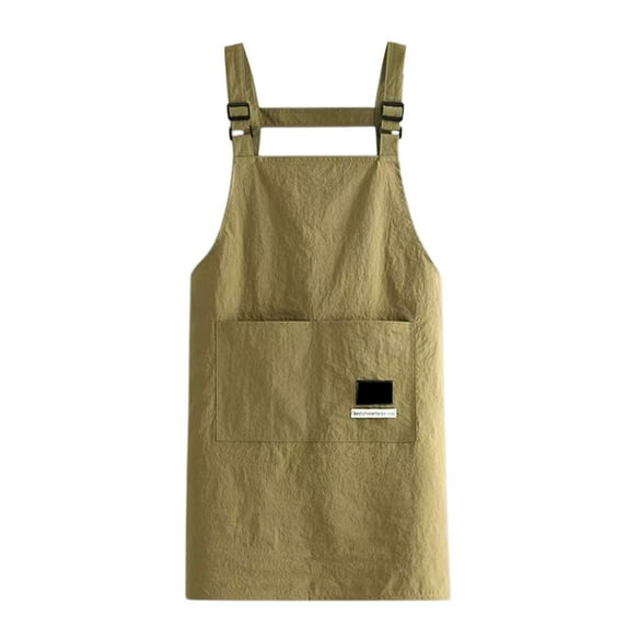 Apron with Pockets Adjustable Vest Apron with Pockets, Kitchen, Home Cooking, Waterproof, Oil Resistant, Catering, Work Clothes, Vest, Neutral Barbecue Apron
