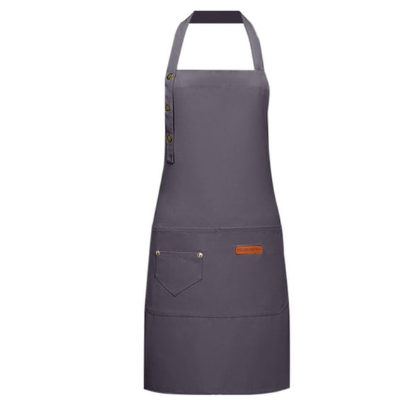 Apron Sleeve Protective Kitchen Accessory for Cooking Cleanable Polyester Back-of-Hhouse Apron with Pockets in Bulk for Men Women