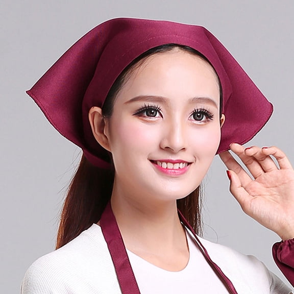 Apron Sleeve for Kitchen Waiter Men And Women Kitchen Work Turban Hat Kitchen Supplies,Red Kitchen Apron Sleeve