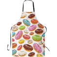thumbnail image 1 of Apron, Stocking Stuffers Kitchen Apron with 2 Pockets, Apron for Cooking Waitress Bistro Baking, 1 of 6