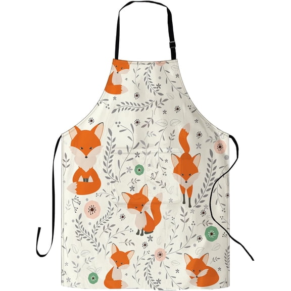 Apron, Stocking Stuffers Kitchen Apron with 2 Pockets, Apron for Cooking Waitress Bistro Baking