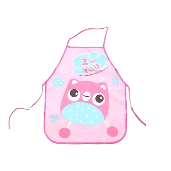Apron Unisex Cooking Baking Tablier cartoon Apron Children Bibs Gift Garden I9U4