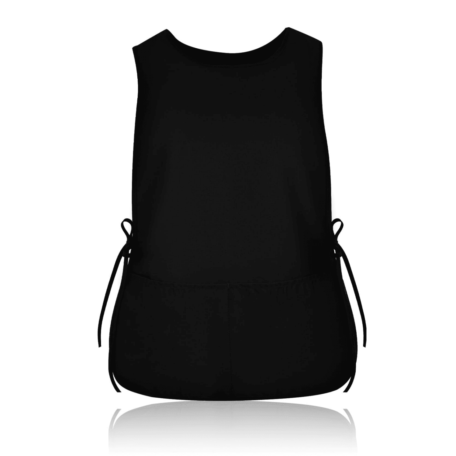 Apron, Unisex Waterproof Apron with 2 Deep Pockets, Art Apron for Painting, Cleaning and Art Work Apron for Kitchen (Black)