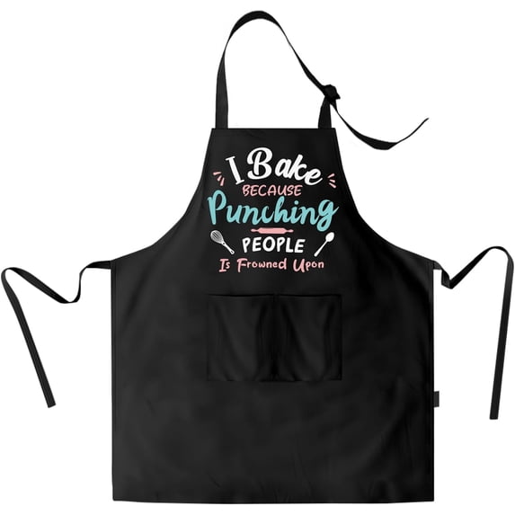 Apron for Men and Women with Adjustable Aprons for Cooking, Chef, Kitchen Apron,Apron with 2 Pockets,
