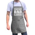 thumbnail image 1 of ApronMen, Funny Aprons For Men - Stand Back - 100% Cotton with Pockets - Gray, 1 of 7
