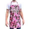 thumbnail image 1 of ApronMen, Funny Aprons For Men - Stand Back: Dad Is Cooking - 100% Cotton with Pockets - Pink Camo, 1 of 7