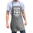 thumbnail image 1 of Apronmen, Funny aprons for men - Fear the Bearded Chef - 100% Cotton with pockets - Gray, 1 of 6