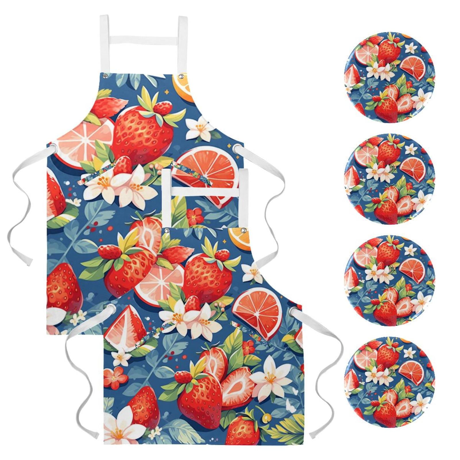 Apron Cooksmart Cotton Pocket Kitchen Baking Chef Designs