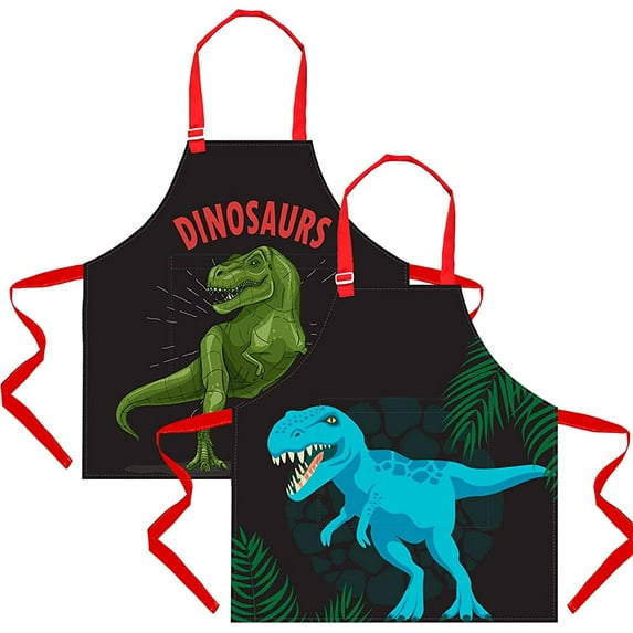 Aprons for Kids, Kids Art Apron Girls Boys Painting Apron with Pockets Adjustable for Cooking Baking Gardening School Kitchen