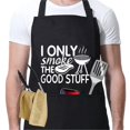 thumbnail image 1 of Aprons for Men, Adjustable BBQ Cooking Grilling Chef Apron for Cooking with 3 Pockets, 1 of 9