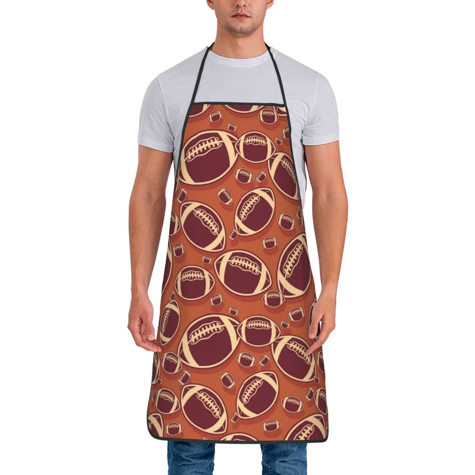 Aprons for Women Men, American Football1 Waterproof Apron for Kitchen