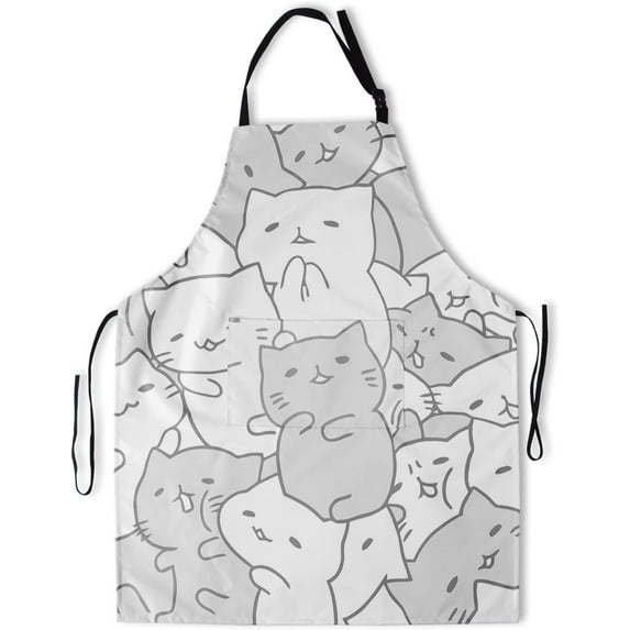 Aprons for Women Men Waterproof Apron With 2 Pockets Barber Chef Cooking Grilling Kitchen Accessories 28x33 In