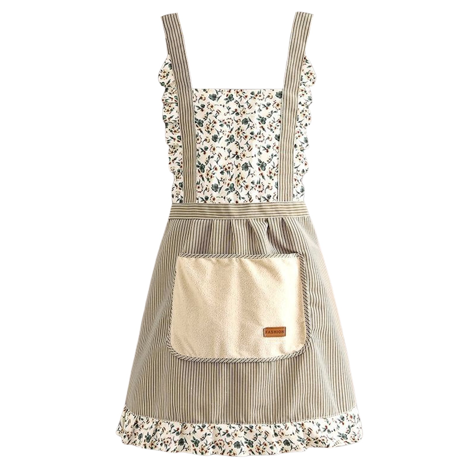 Aprons for Women with Pockets,Floral Kitchen Cooking Aprons,Waterproof ...