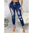 thumbnail image 1 of Aprpith  Women's Jeans Tight and Sexy Pull On Stretchy Tight Ripped Street Style Regular Sizes, 1 of 6