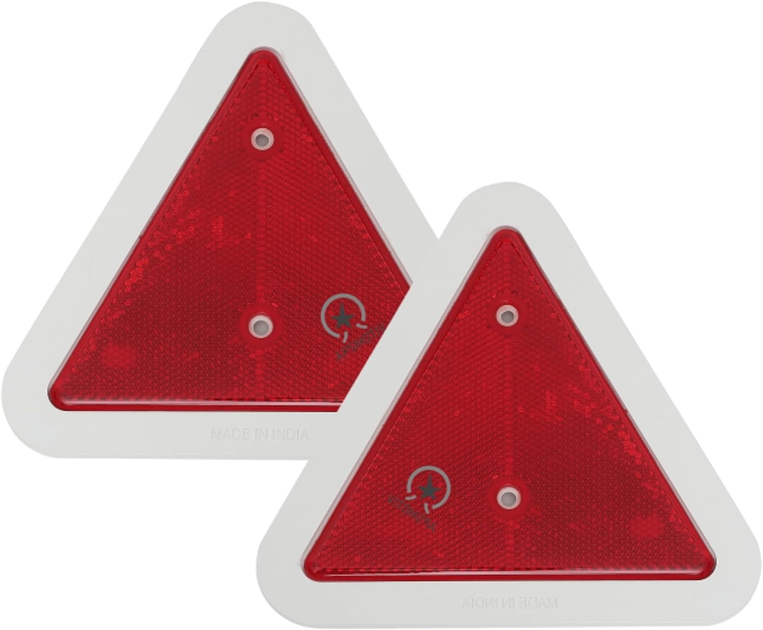 Apsmotiv Red Trailer Triangle Reflector Reflective Triangles for Gate