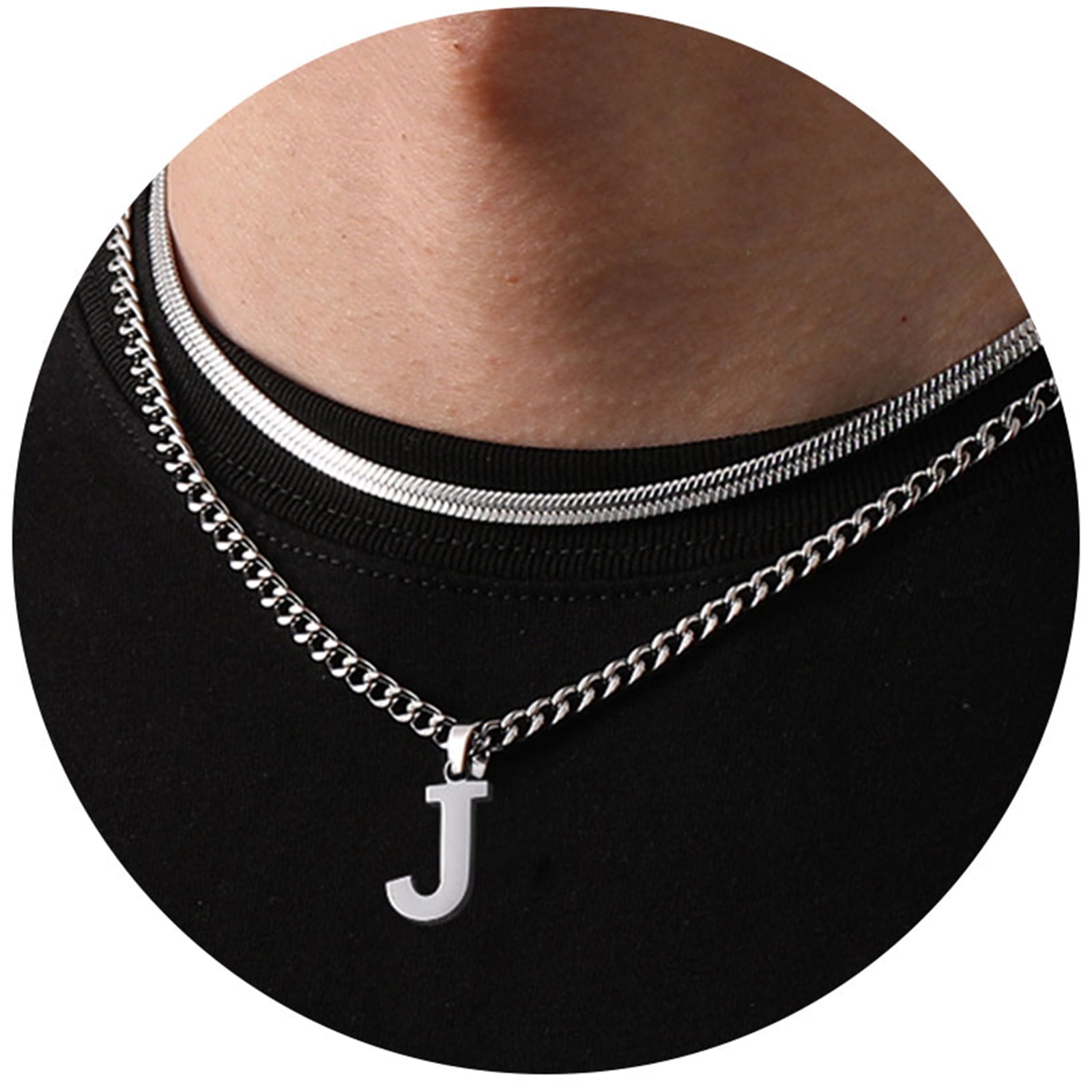 Apsvo 2pcs Men Chain Necklaces,18 Inch Herringbone Link Chain and 20 ...