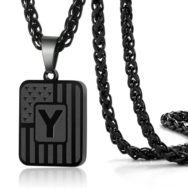 Letter necklace for boyfriend cheap