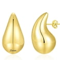 thumbnail image 1 of APSVO 18K Gold Plated Hoop Earrings for Women Post Chunky Waterdrop Hypoallergenic Earrings Birthday Mothers Day Jewelry Gifts Teen Mom Female Wife Lady Age Ideas, 1 of 7