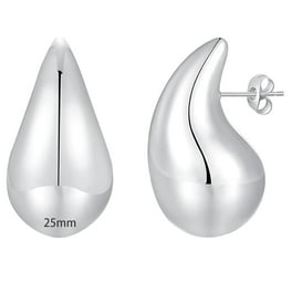 Stainless Steel Yellow Gold Tone Polished Matte Womens Girls Hoop Huggie Earrings Walmart