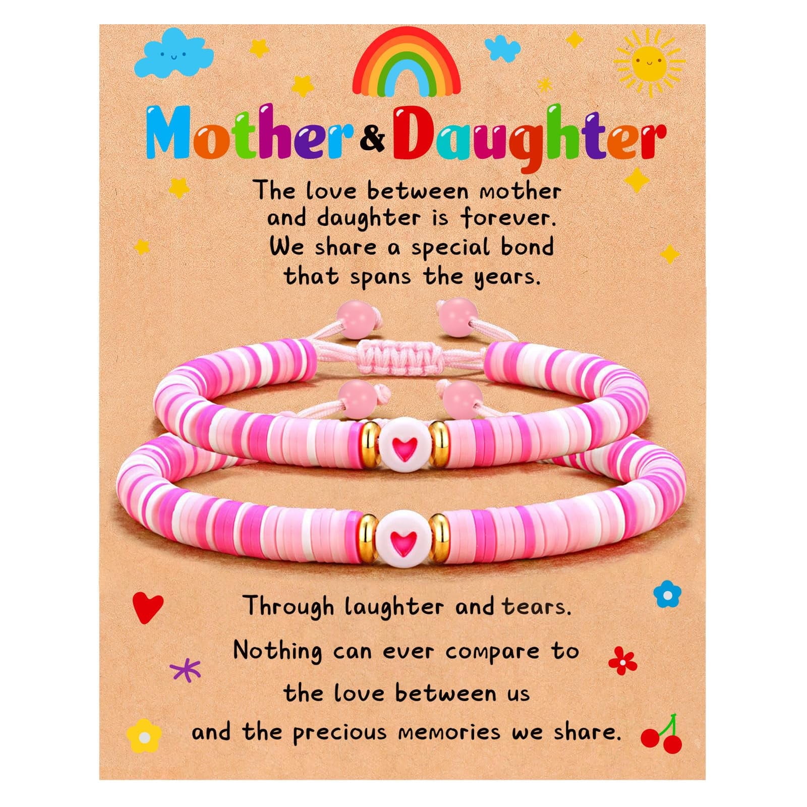 Apsvo Cute Mother Daughter Bracelets, Mommy and Me Bracelets, Mama and ...