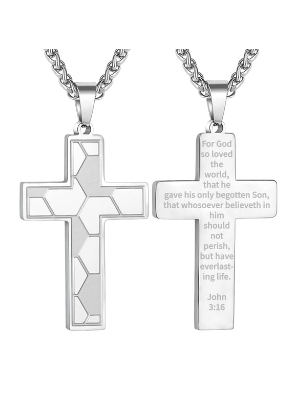 Silver Soccer Themed Cross Necklace for Men Boys Stuff Accessories Pendant Chain Christian Religious Birthday Jewelry Gifts Ideas Teen Kids Son Dad Team Game Day Sports Athlete Age