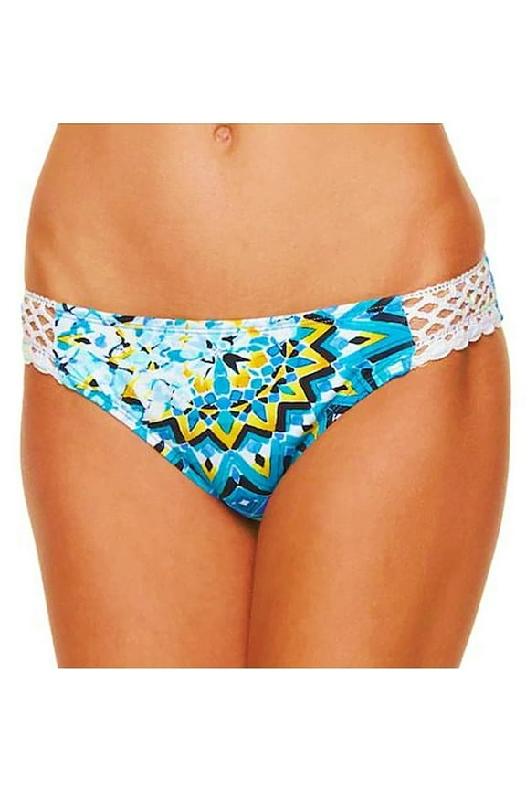 Apt 9 Kaleidoscope Print Crochet Hipster Swim Bikini Bottoms Swimwear Women's Medium
