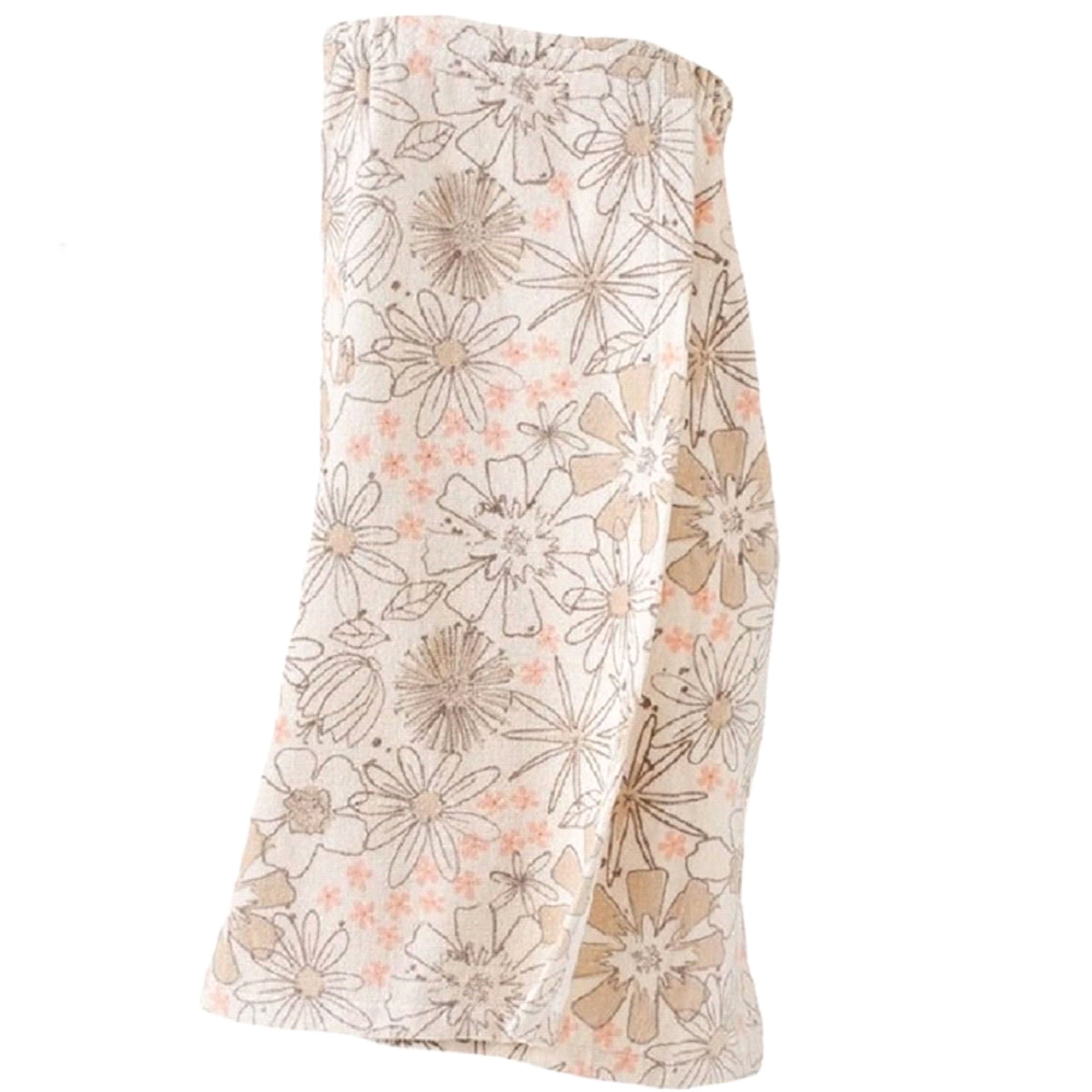 Apt 9 Trace Velour Bath Wrap-Small/Medium-Cream