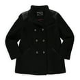 thumbnail image 1 of Apt. 9 Womens Boucle' Double Breasted Military Jacket, Black, Large, 1 of 1