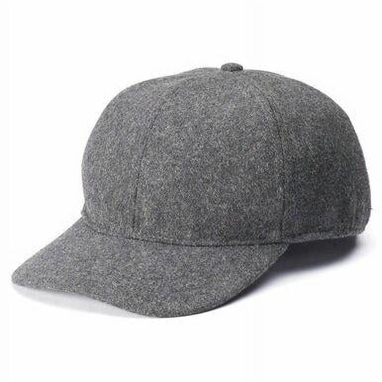 Apt 9 by Totes Men's Wool Blend Charcoal Grey Winter Hat Baseball Cap