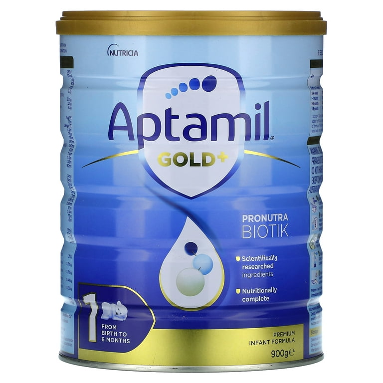 Aptamil Gold+ Pronutra Biotik, Premium Infant Formula, From Birth to 6  Months, 31.75 oz (900 g) 