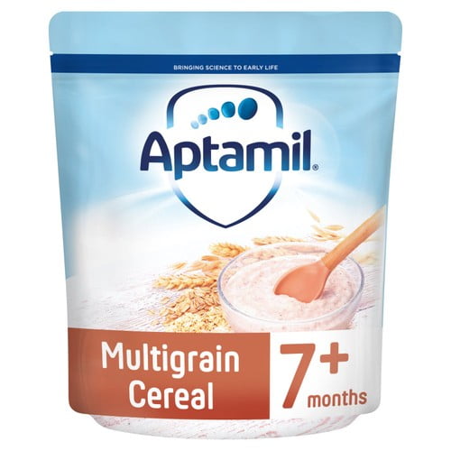Aptamil Multigrain Porridge Baby Cereal 7+ Months 200g, British Import (Pack of 3)