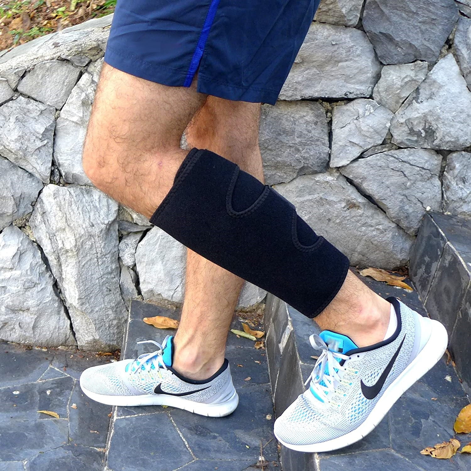 Calf Compression Leg Sleeves - Football Leg Sleeves for Adult Athletes -  Shin Splint Support 