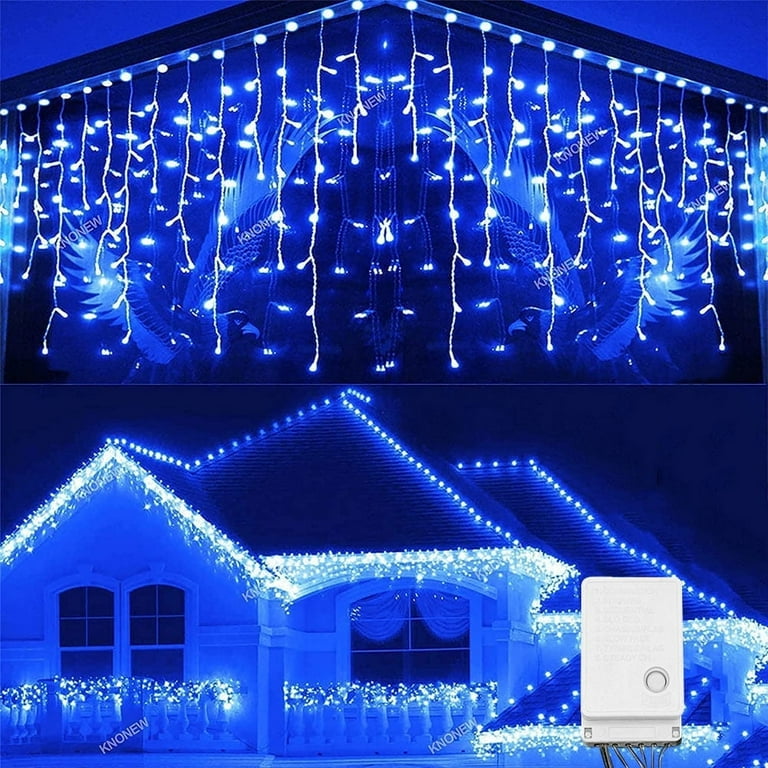Holiday Pick! Feltree Lamps Lighting 3M*2M Led String Decorative Lights Net  For Wedding Garden Decoration Blue 