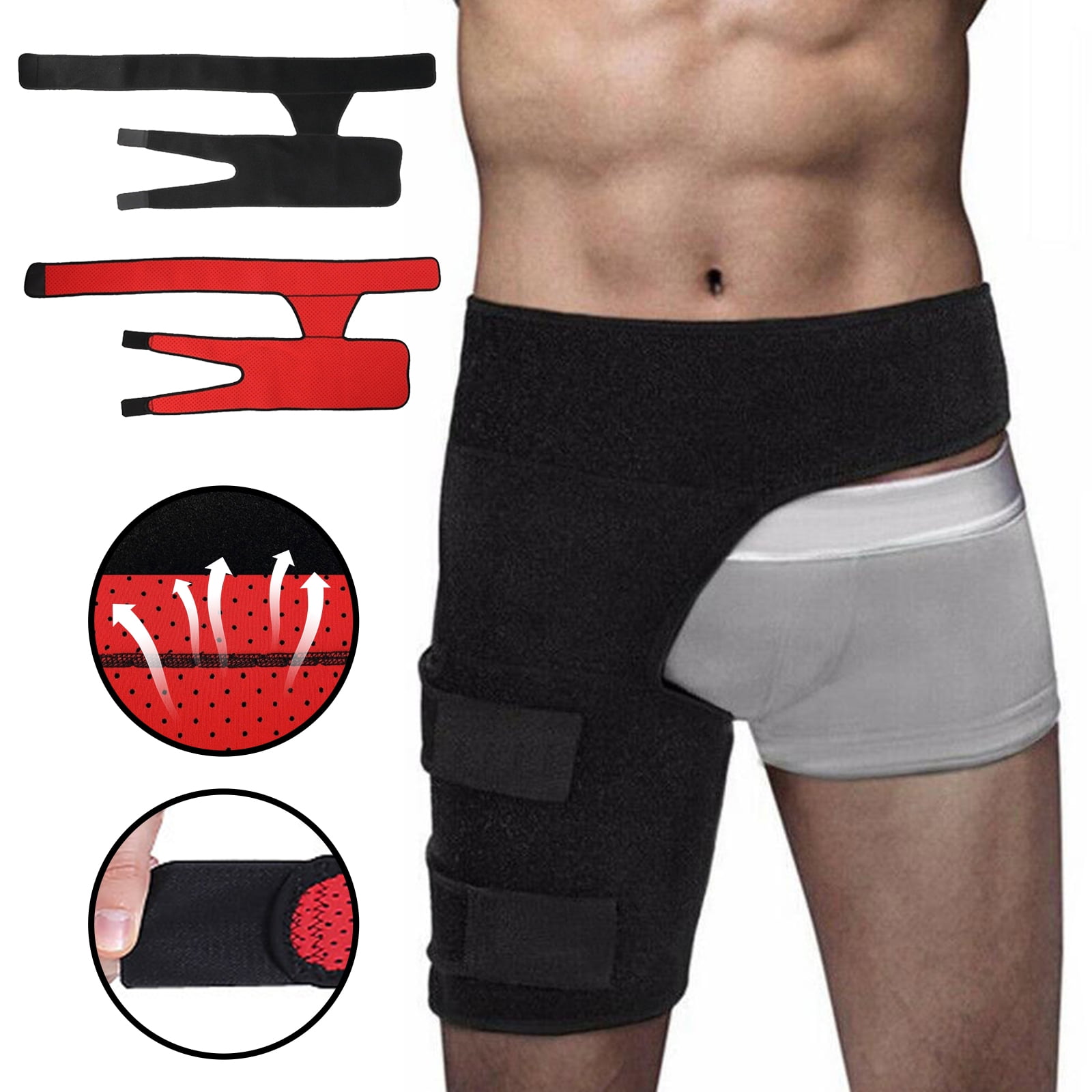 Aptoco 2 Pcs Compression Sleeve for Men and Women Hip Support Brace