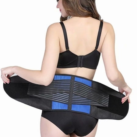 Aptoco Back Support Brace Double Pull Lumbar Support Brace Lower Back Exercise Belt Neoprene Strong Durable Recovery Waist Belt- XXL