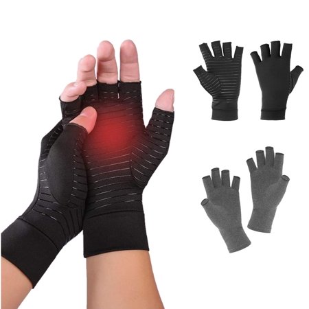 Aptoco Compression Arthritis Gloves for Women Men Copper Gloves for Arthritis for Joint Pain Relief Reduce Swelling- M, Valentines Day Gifts