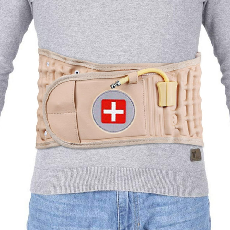 LED Heated Back Brace  Belt Support Lumbar Traction Relief – Healthy  Livin' Solutions
