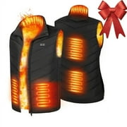 Aptoco Heated Vest, Winter Warm Electric 5 Zones Heating Vest 3 Heating Levels for Men Women Outdoor Skiing- XL, Christmas Gifts