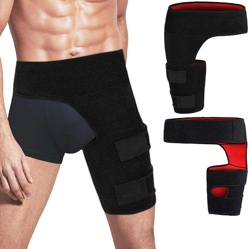 Aptoco Hip Thigh Support Brace Fits Hips 32"44" Groin Compression Wrap