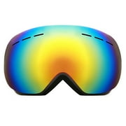 Aptoco Ski Snowboard Goggles, UV Protection Anti Fog Snow Goggles for Men Women Youth, Double Layer Detachable Lens, Black, Valentines Day Gifts