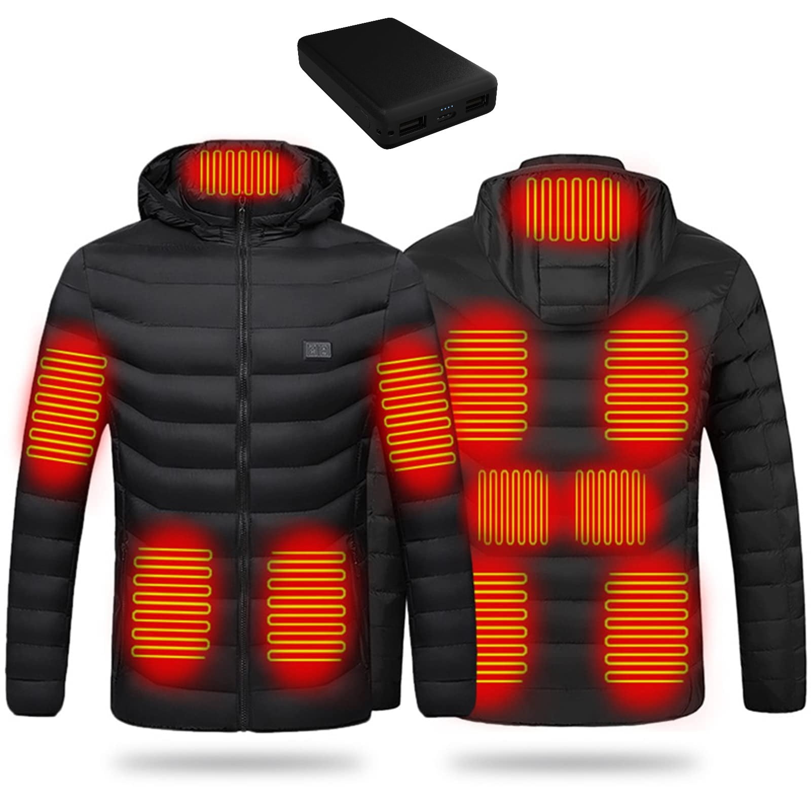 Aptoco Winter Heated Jacket for Women with Power Bank Warm Electric
