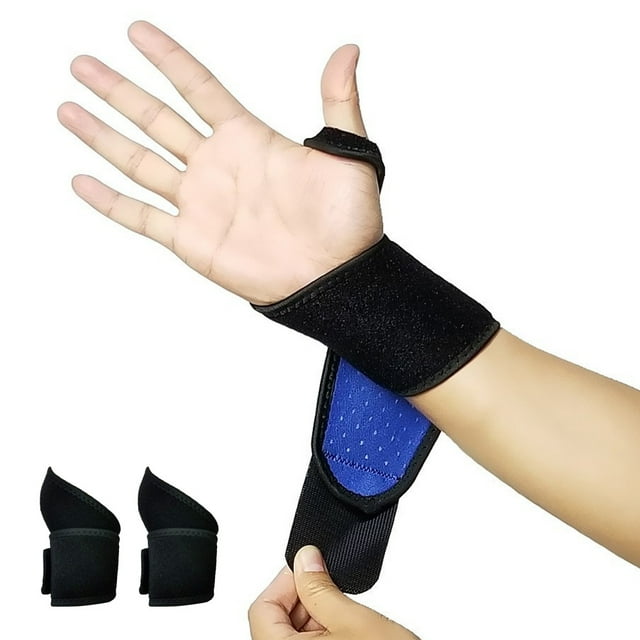 Apuakthei 2 piece pack wrist compression band and wrist guard sports