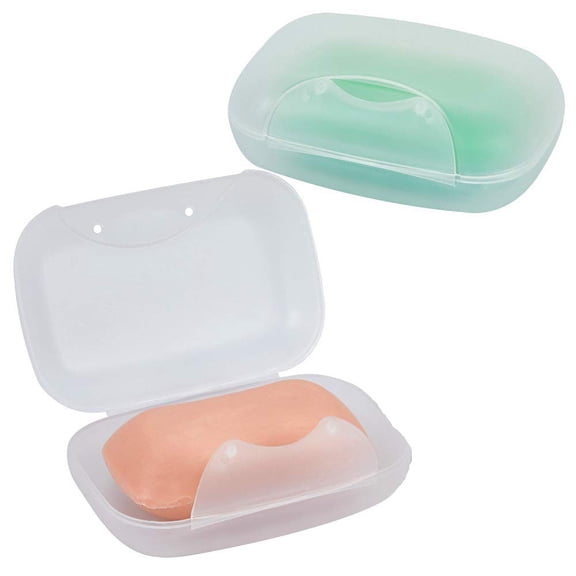 Apuakthei Drying Silicone Lid, Compact Bar Holder, Perfect for Shower On-the-Go Leakproof Travel Soap Case
