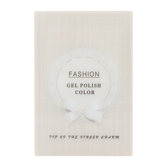 Apuakthei Waterproof Closure Nail Color Chart Display Book for