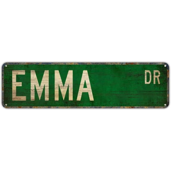 Apular Vintage Decor Wall Signs Emma Emma Sign Emma Lover Emma Gift Child Gift Grandchild Tin Sign Wall Decor 16 x 6inch