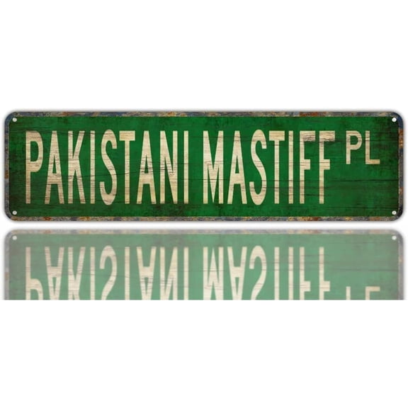 Apular Vintage Decor Wall Signs Pakistani Mastiff Pakistani Mastiff Sign Pakistani Mastiff Tin Sign Wall Decor 4"x16"