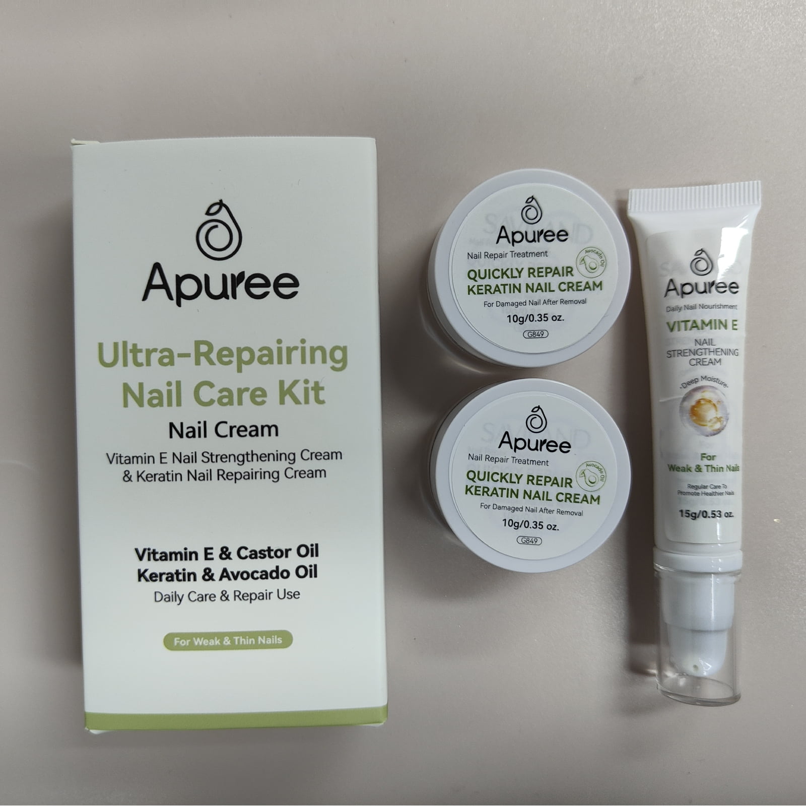 Apuree Nail Strengthening Cream Cuticle Cream with Vitamin E UltraRepair Nail Strengthener