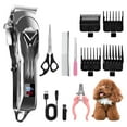 thumbnail image 1 of Aputtriver Dog Clippers for Grooming, Cordless Dog Grooming Kit, Rechargeable, Adjustable for Dogs Cats Pets, Grey, 1 of 8